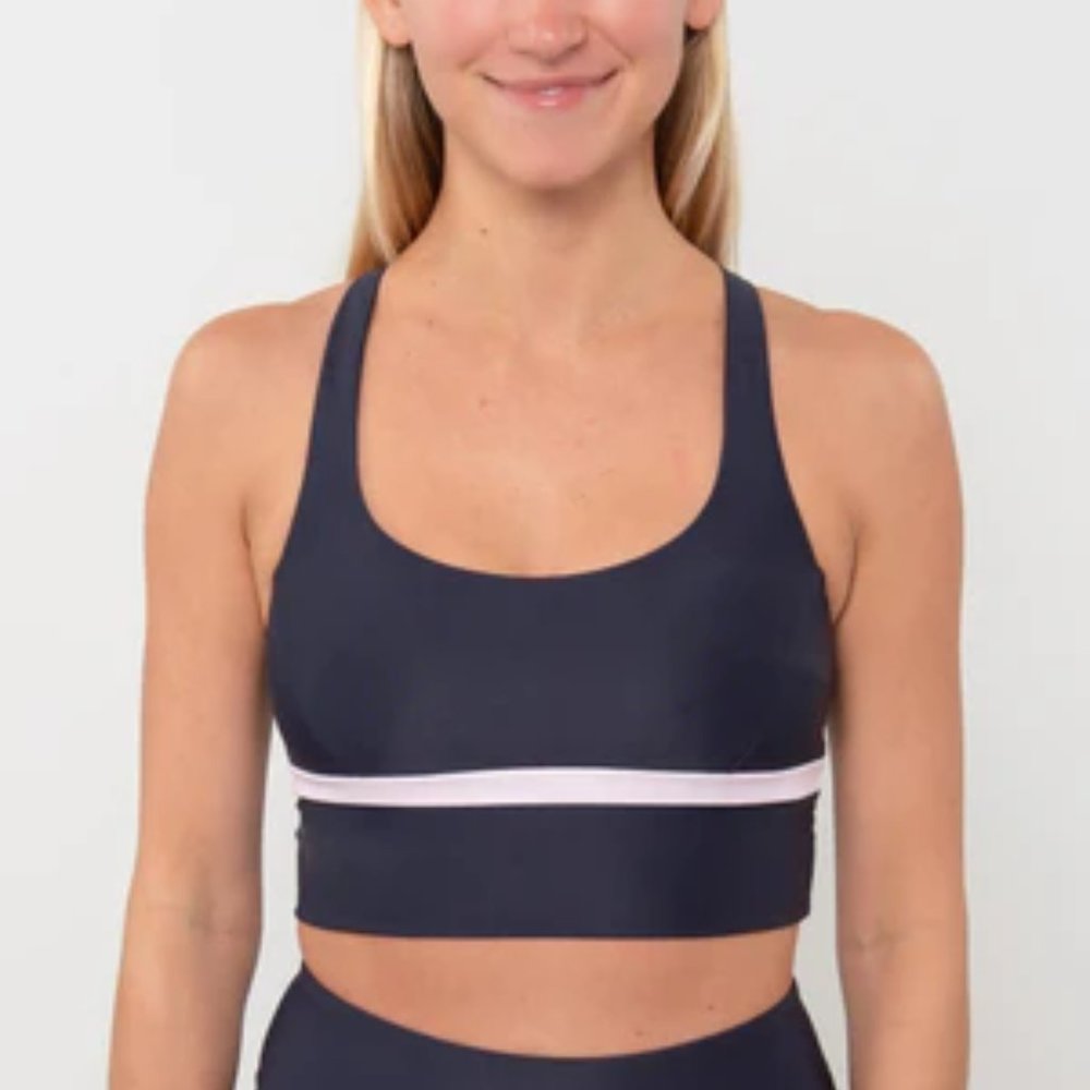 The Upside Seawater Dip Dye Sandy Bra